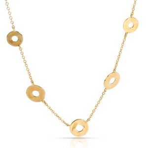 Ippolita Senso Five Station Circle Necklace in 18K Yellow Gold
